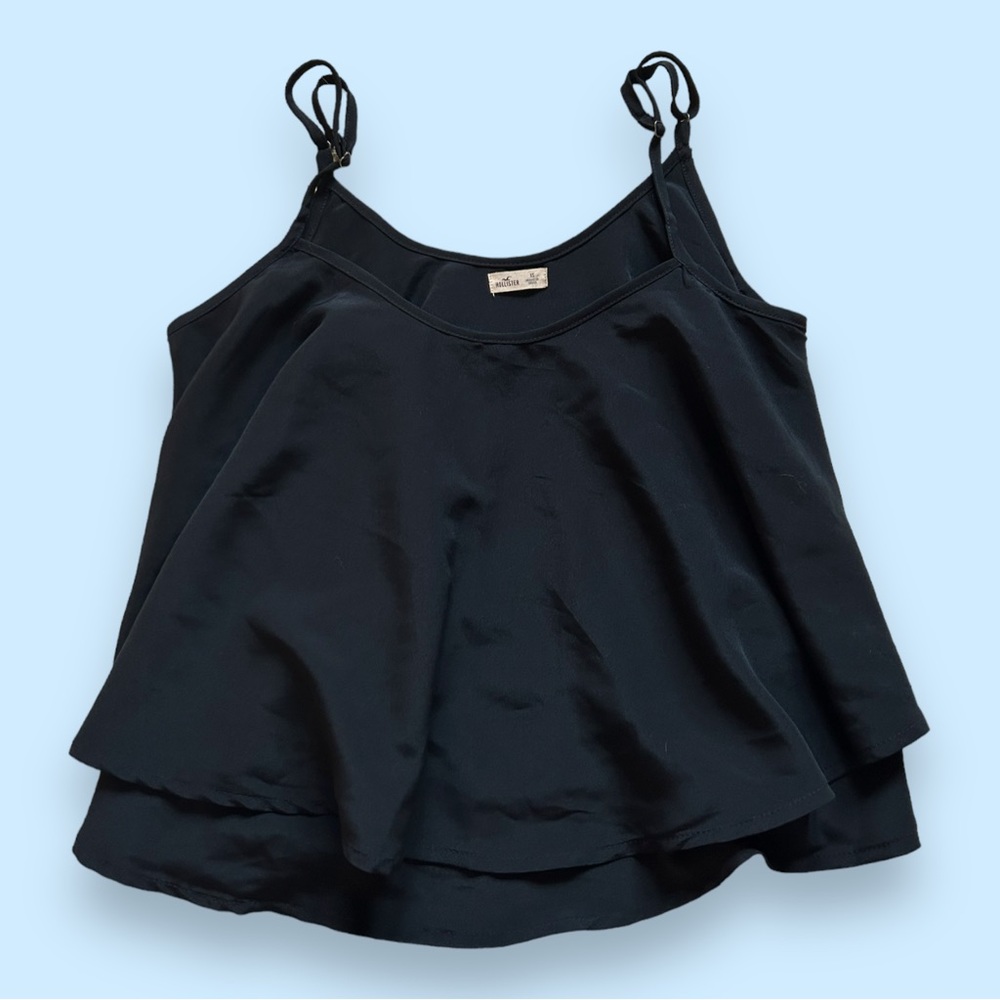 Hollister Black Tiered Camisole Top - Size XS
